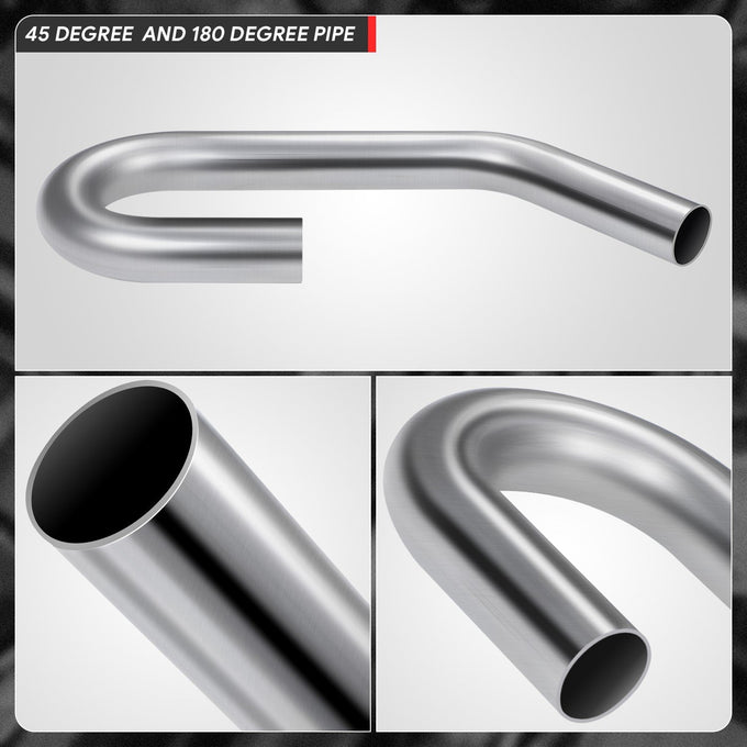 2.25 in. OD 45 Degree & U Bends Exhaust Pipe <br> 2 in. OD Piping