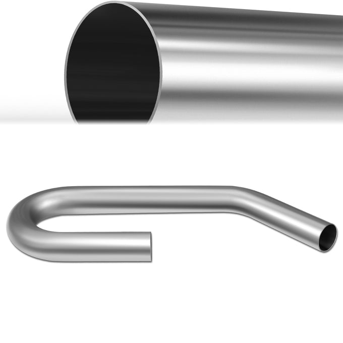 3 in. OD 45 Degree & U Bends Exhaust Pipe <br> 18-Gauge Piping Walls