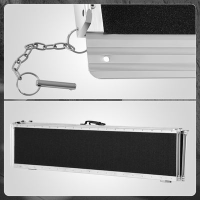 Portable Folding Aluminum Alloy Wheelchair Ramp <br> Dimension: 29 in W X 10 ft L X 2 in H Extended