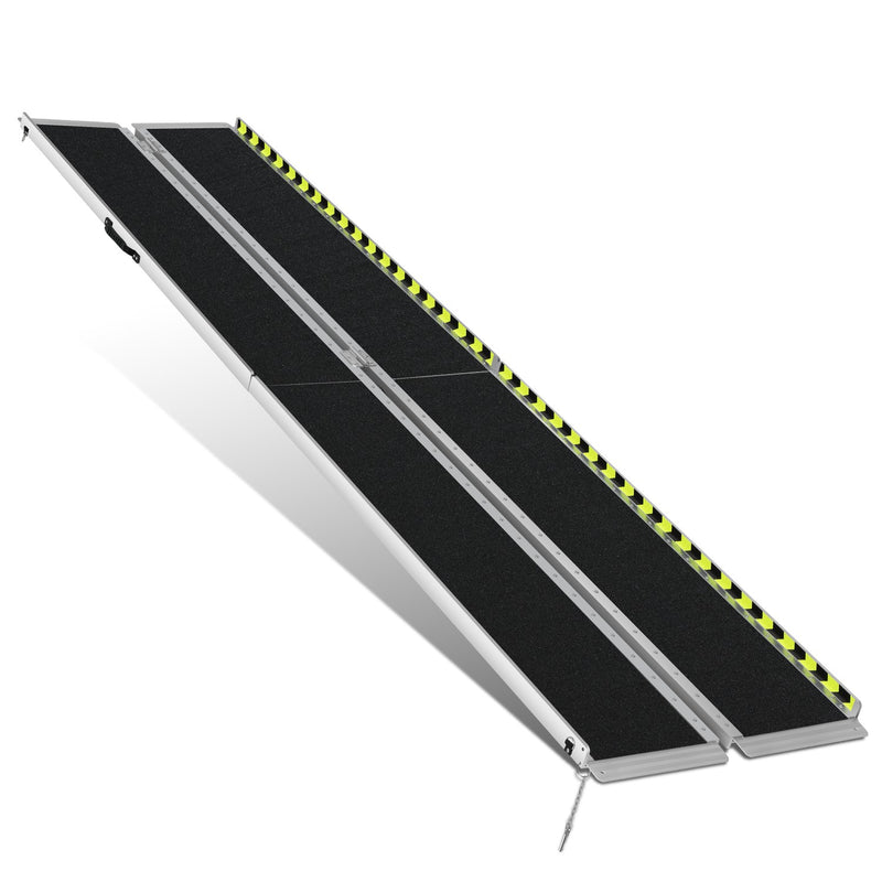 Portable Folding Aluminum Alloy Wheelchair Ramp <br> Dimension: 29 in W X 10 ft L X 2 in H Extended