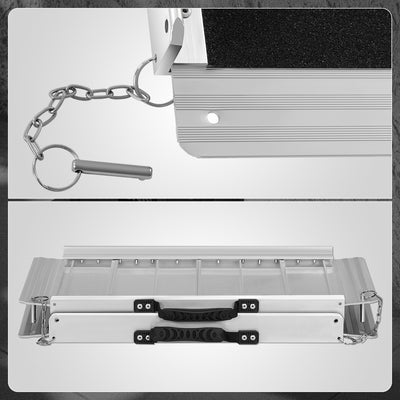 Portable Folding Aluminum Alloy Wheelchair Ramp <br> Dimension: 29 in W X 2 ft L X 2 in H Extended