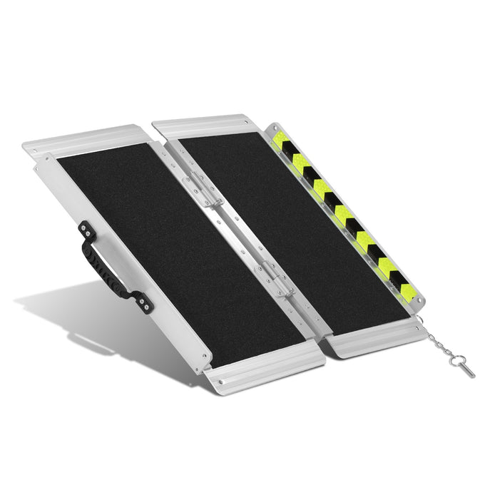 Portable Folding Aluminum Alloy Wheelchair Ramp <br> Dimension: 29 in W X 2 ft L X 2 in H Extended