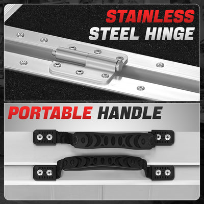 Portable Folding Aluminum Alloy Wheelchair Ramp <br> Dimension: 29 in W X 4 ft L X 2 in H Extended