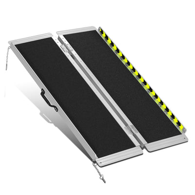 Portable Folding Aluminum Alloy Wheelchair Ramp <br> Dimension: 29 in W X 4 ft L X 2 in H Extended