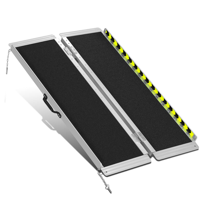 Portable Folding Aluminum Alloy Wheelchair Ramp <br> Dimension: 29 in W X 4 ft L X 2 in H Extended