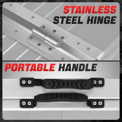 Portable Folding Aluminum Alloy Wheelchair Ramp <br> Dimension: 29 in W X 6 ft L X 2 in H Extended