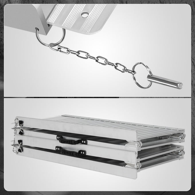 Portable Folding Aluminum Alloy Wheelchair Ramp <br> Dimension: 29 in W X 6 ft L X 2 in H Extended