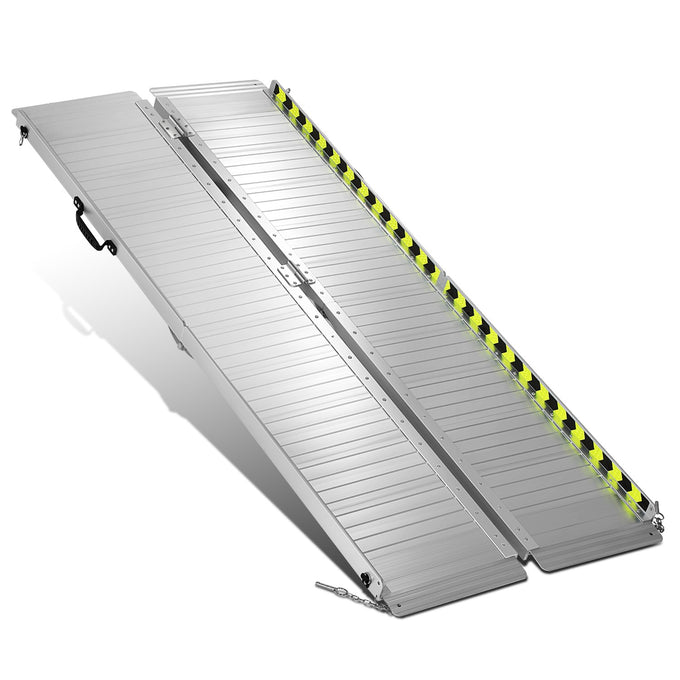Portable Folding Aluminum Alloy Wheelchair Ramp <br> Dimension: 29 in W X 6 ft L X 2 in H Extended