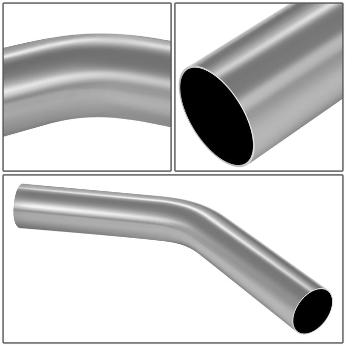 7Pcs 2.5 in. OD Mandrel Bend Exhaust Pipe Kit<br>18-Gauge Wall Thickness
