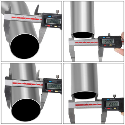 7Pcs 2.5 in. OD Mandrel Bend Exhaust Pipe Kit<br>18-Gauge Wall Thickness