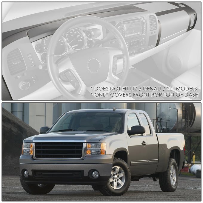 Dash Cover Cap Bezel <BR>07-13 Chevy Silverado LS / LT / WT, GMC Sierra SL / SLE