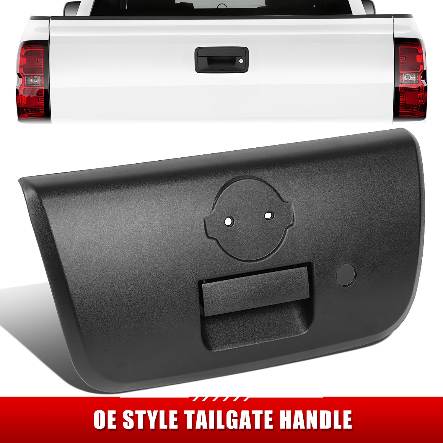 Tailgate Handle w/ Bezel Keyhole <br>01-04 Nissan Frontier
