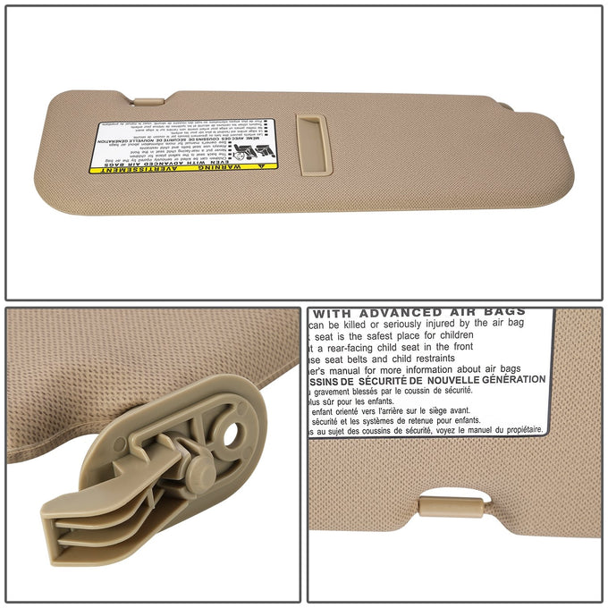 Replacement Sun Visor (Driver Side) <br> 11-15 Hyundai Elantra