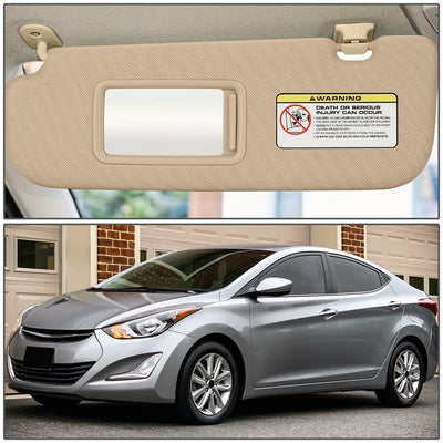 Replacement Sun Visor (Driver Side) <br> 11-15 Hyundai Elantra