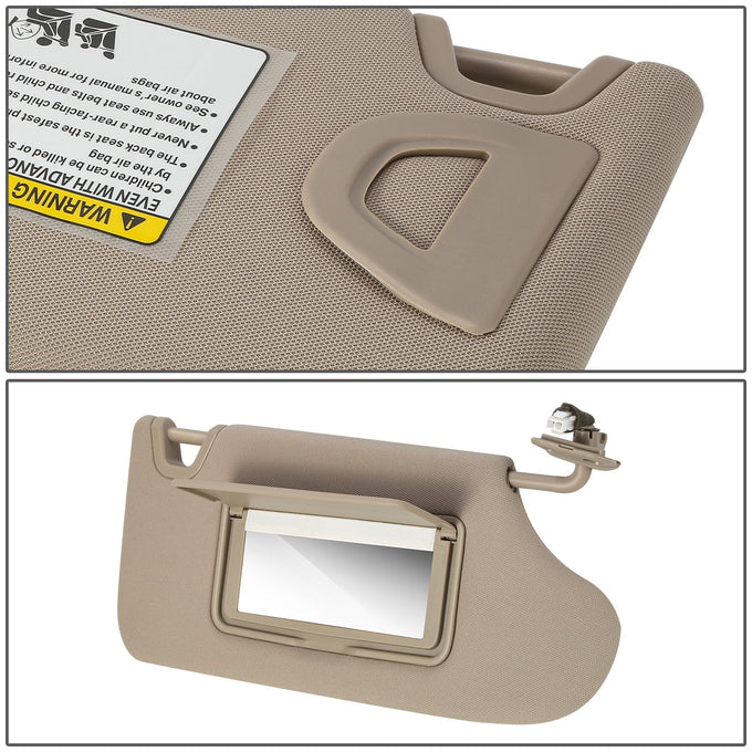 Replacement Sun Visor (Passenger Side) <br> 13-18 Nissan Altima