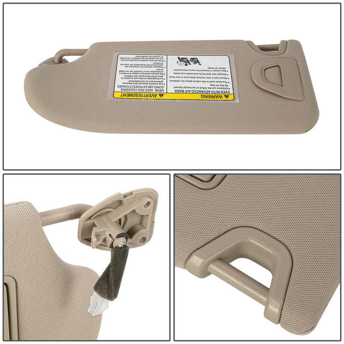 Replacement Sun Visor (Passenger Side) <br> 13-18 Nissan Altima