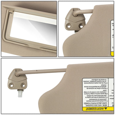 Replacement Sun Visor (Passenger Side) <br> 13-18 Nissan Altima