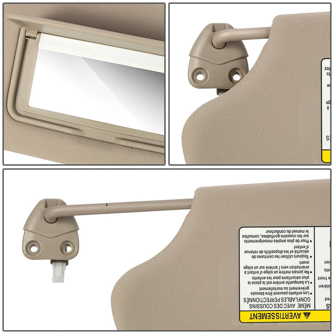 Replacement Sun Visor (Passenger Side) <br> 13-18 Nissan Altima