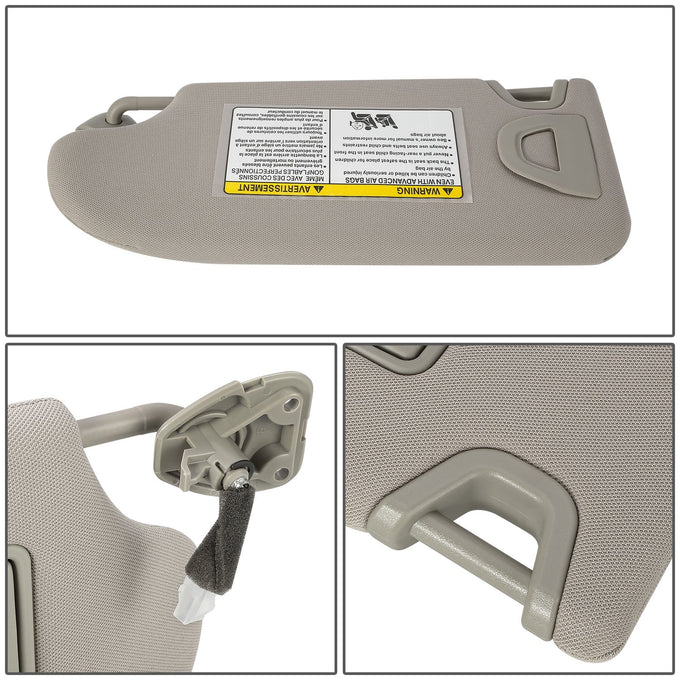 Replacement Sun Visor (Passenger Side) <br> 13-18 Nissan Altima