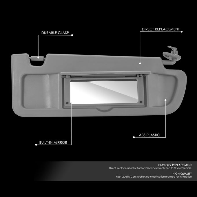 Replacement Sun Visor (Passenger Side) <br> 06-11 Honda Civic