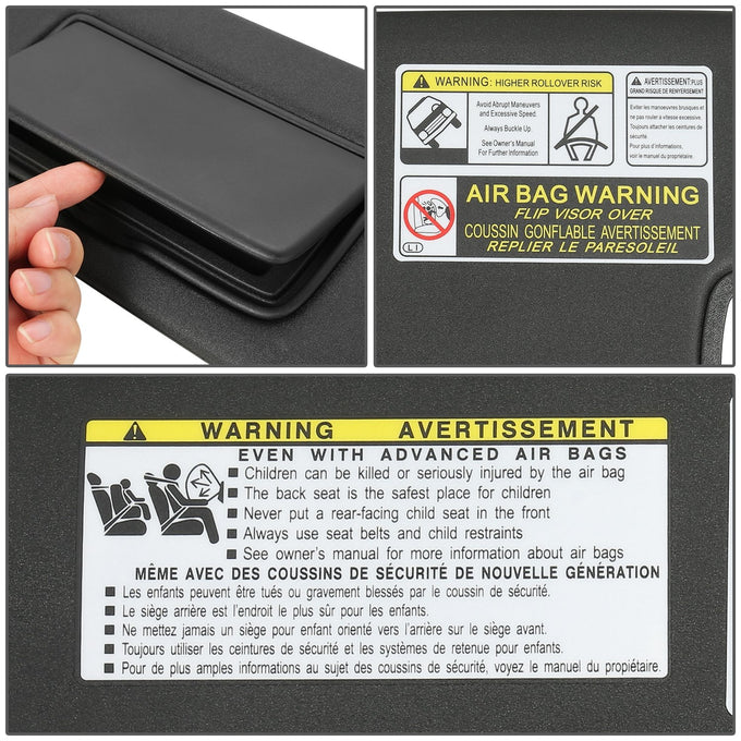 Replacement Sun Visor (Driver Side) <br> 07-16 Jeep Wrangler