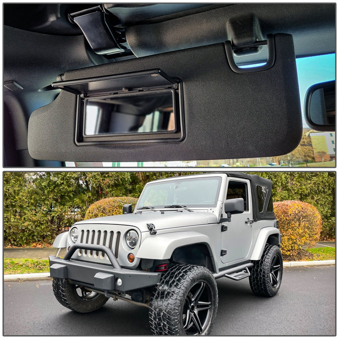 Replacement Sun Visor (Driver Side) <br> 07-16 Jeep Wrangler