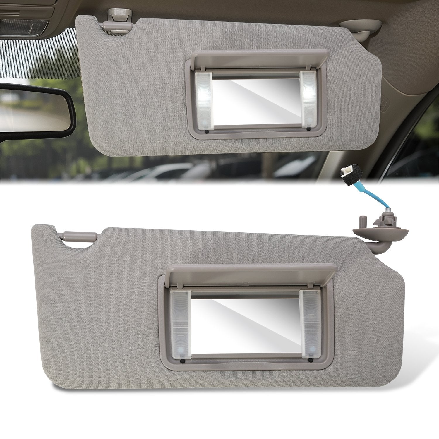 Replacement Sun Visor (Passenger Side) <br> 08-12 Honda Accord