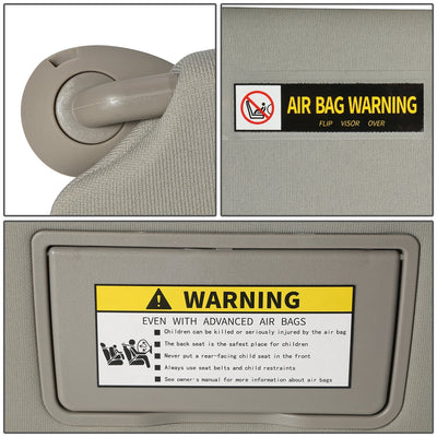 Replacement Sun Visor (Passenger Side) <br> 08-12 Honda Accord