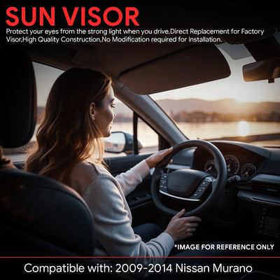 Replacement Sun Visor (Passenger Side) <br> 09-14 Nissan Murano