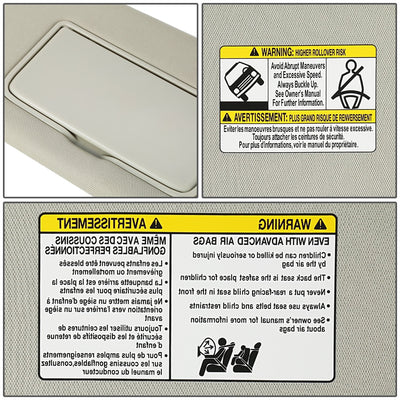 Replacement Sun Visor (Passenger Side) <br> 09-14 Nissan Murano