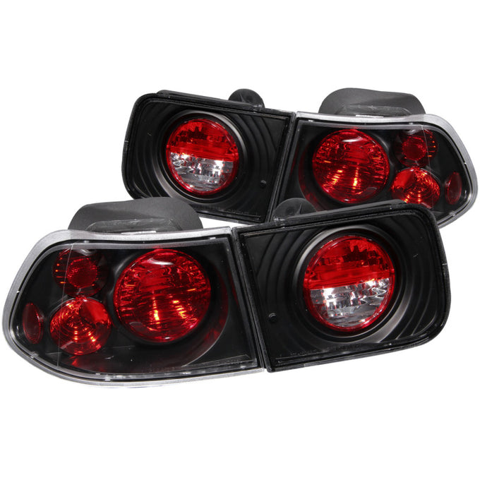 Black Taillights <br> 96-00 Honda Civic Coupe