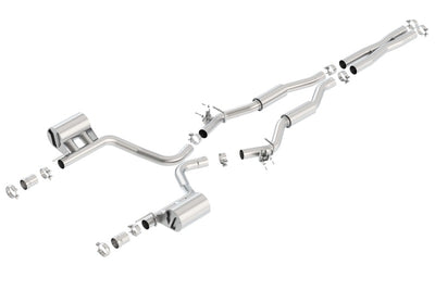 S-Type Cat-Back Exhaust System <br> 15-23 Dodge Challenger 6.4L V8 With MDS