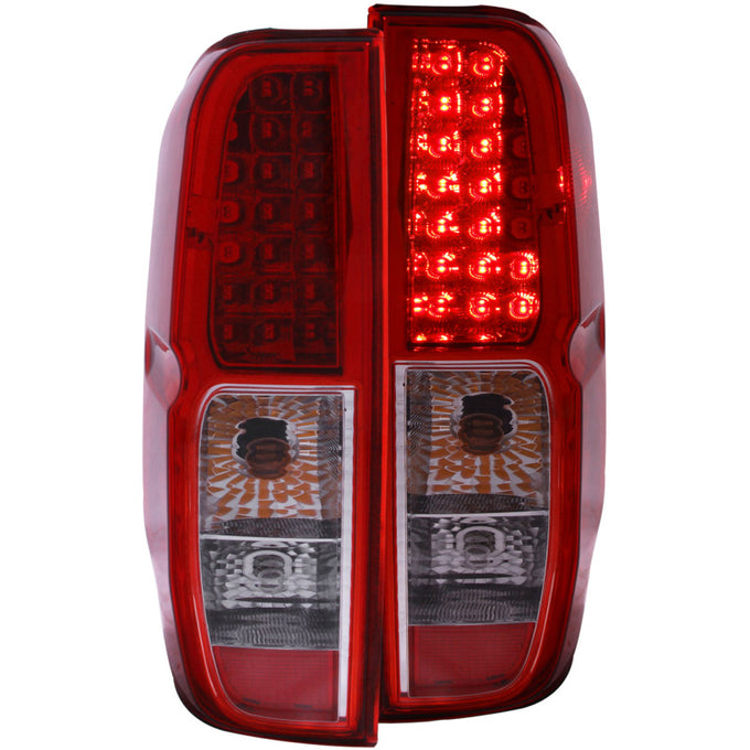 Red/Clear LED Taillights <br> 05-08 Nissan Frontier