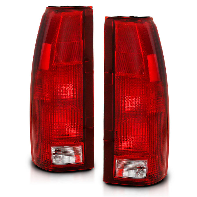 Red/Clear Lens Taillight <br> 88-99 Chevy C/K1500 2500 3500, GMC Yukon