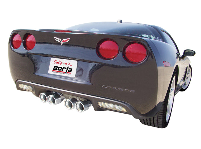 S-Type Axle-Back Exhaust System <br> 06-07 Chevy Corvette Base 6L V8