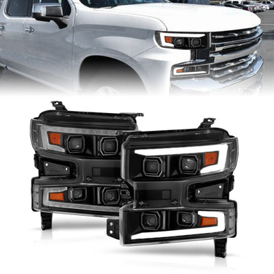 LED Switchback Projector Headlights <br> 19-22 Chevy Silverado 1500