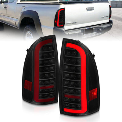Black Housing Smoke Lens Full LED Sequential Tail Lights <br> 05-15 Tacoma