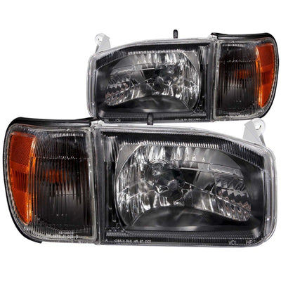 Black Crystal Headlights <br> 99-04 Nissan Pathfinder