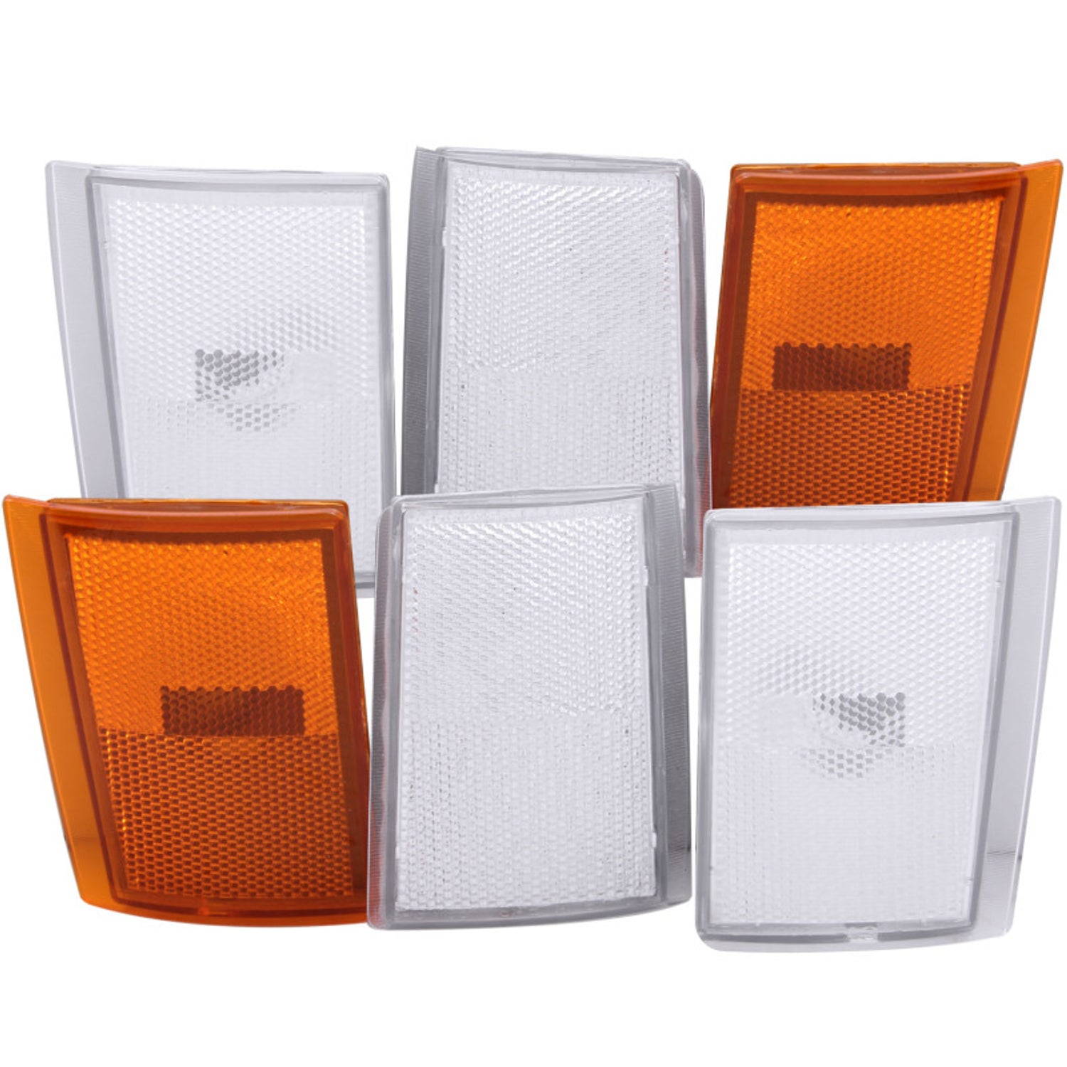 6pcs 4 Clear and 2 Amber Corner Lights <br> 88-93 Chevy GMC C/K1500, 2500, 3500