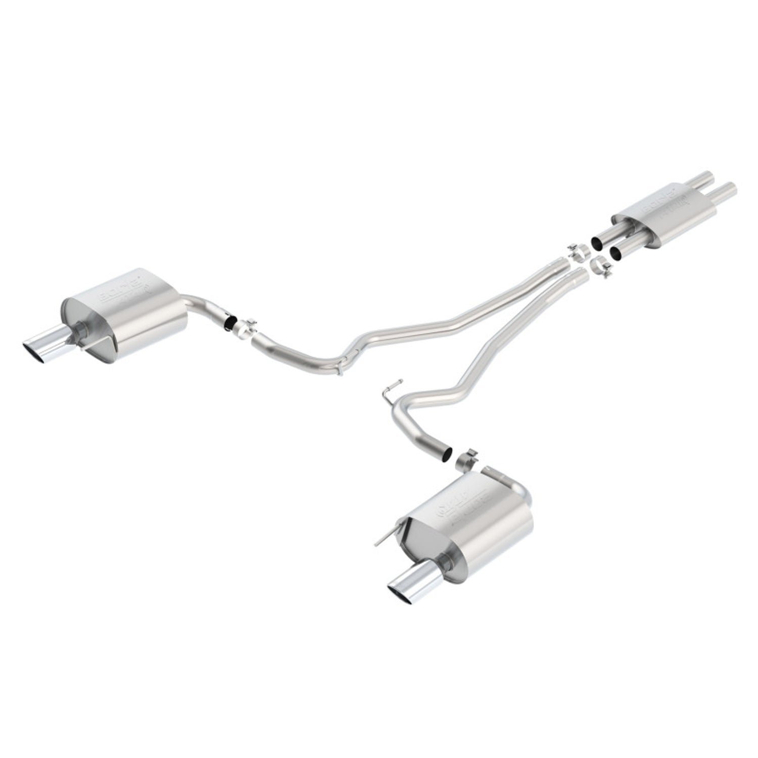 ATAK Cat-Back Exhaust System <br> 15-17 Ford Mustang 3.7L V6 Coupe