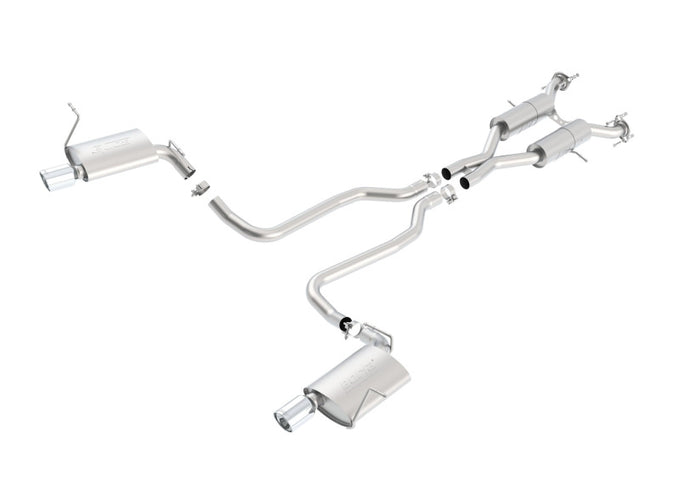Touring Cat-Back Exhaust System <br> 11-20 Jeep Grand Cherokee 5.7L V8