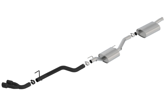 Touring Cat-Back Exhaust System <br> 20-22 Jeep Gladiator 3.6L V6