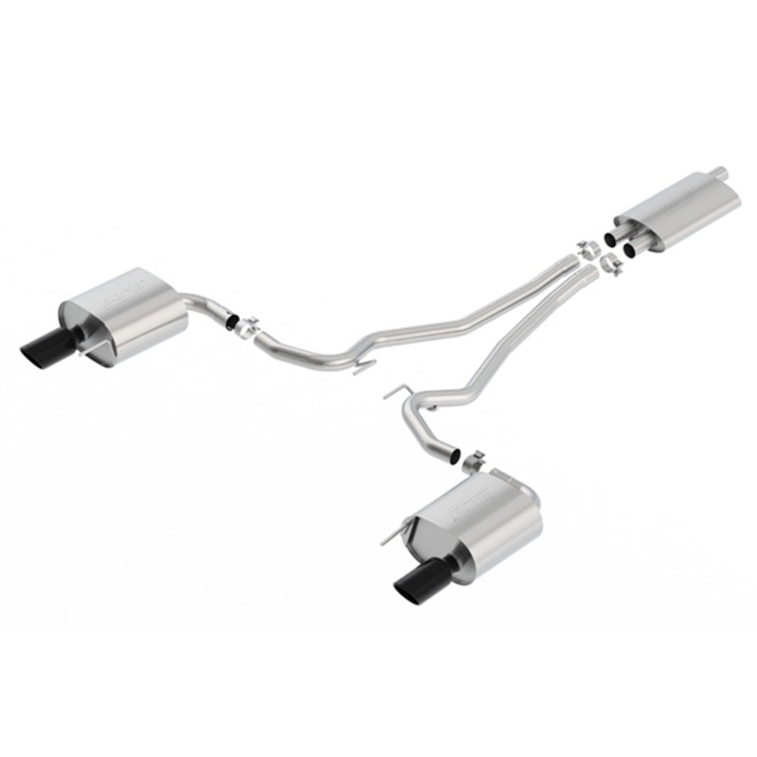 Touring Cat-Back Exhaust System <br> 15-19 Ford Mustang 2.3L