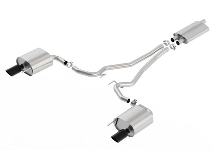 Touring Cat-Back Exhaust System <br> 15-19 Ford Mustang 2.3L