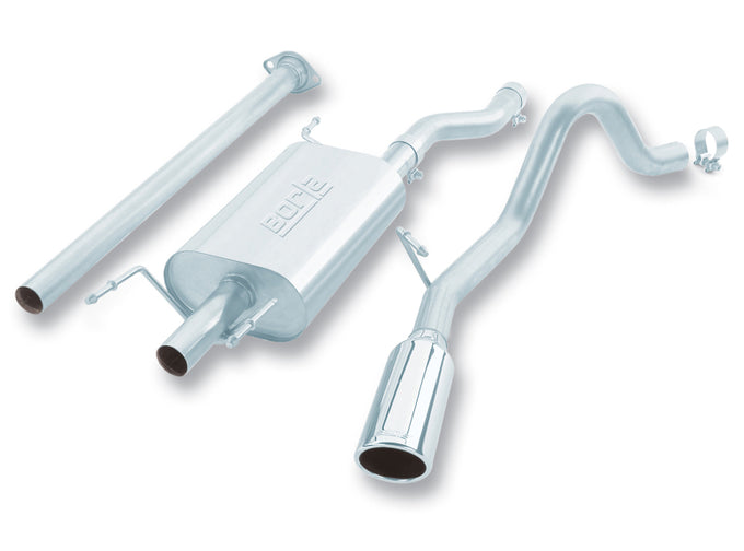 S-Type Cat-Back Exhaust System <br> 05-12 Toyota Tacoma 4L V6 Crew Cab