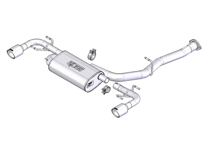Cat-Back Exhaust System <br> 04-09 Mazda RX-8 1.3L