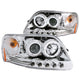 Chrome LED DRL Halo Projector Headlights <br> 97-03 Ford F-150, 97-02 Expedition