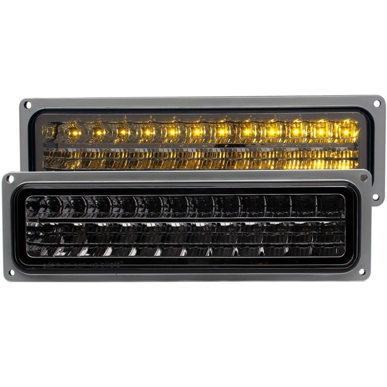 Smoke LED Parking Lights <br> 88-98 Chevy GMC C/K/R/V-Series