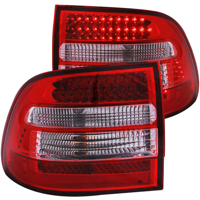 Red/Clear LED Taillights <br> 03-06 Porsche Cayenne