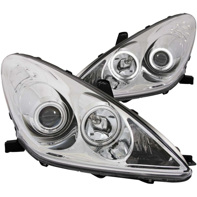 Chrome LED Halo Projector Headlights <br> 02-03 Lexus Es300